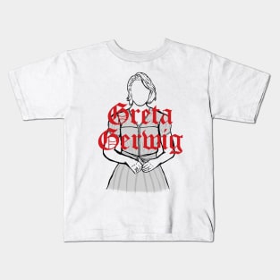 A Portrait of Greta Gerwig Kids T-Shirt